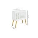 Ver imagem 4 de Rack Mini Adega 4 Garrafas com Prateleira e 5 Nichos 