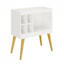 Ver imagem 3 de Rack Mini Adega 4 Garrafas com Prateleira e 5 Nichos 