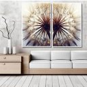 Ver imagem 2 de Jogo de Quadros Decorativos Duplo Molduras Marília Dente de Leão Marrom Moldura Marília