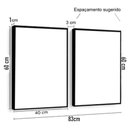 Ver imagem 6 de Jogo de Quadros Decorativos Duplo Molduras Marília Dente de Leão Marrom Moldura Marília