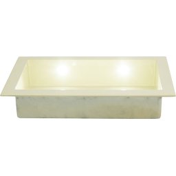 Nicho de Embutir de Mármore Sintético 30x50cm Bege com LED Quanta Compositos Nicho de embutir 30x50  - 5