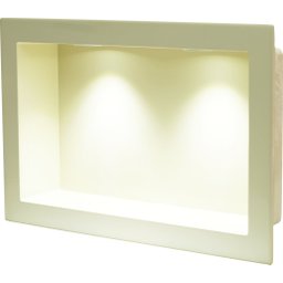 Nicho de Embutir de Mármore Sintético 30x50cm Bege com LED Quanta Compositos Nicho de embutir 30x50  - 1