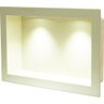 Nicho de Embutir de Mármore Sintético 30x50cm Bege com LED Quanta Compositos Nicho de embutir 30x50  - 1