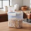 Ver imagem 2 de Pote C/ Medidor 1.5 L Cereal Ração Grãos Hermético Dispenser Branco