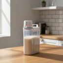 Ver imagem 4 de Pote C/ Medidor 1.5 L Cereal Ração Grãos Hermético Dispenser Branco