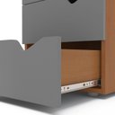 Ver imagem 5 de Mesa de Cabeceira 3 Gavetas 54cm x 40cm Porto Marrom
