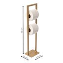 Ver imagem 3 de Porta Papel Higiênico Estilo Industrial Dourado