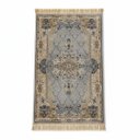 Ver imagem 1 de Tapete Persa Royal Cinza 100x150cm Fio Acetinado - Decoração para Quarto e Sala