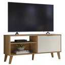 Ver imagem 1 de Rack Bancada para Tv 50 Pol 115 Cm 6950 Nature Off White Plla
