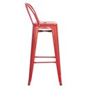 Ver imagem 3 de Kit 4 Banquetas Altas Anm6990b Iron Tolix Titan Anima Office Encosto Alto Vermelho