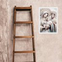 Ver imagem 2 de Quadro Sagrada Família - Prateada 24x18cm:moldura Branca