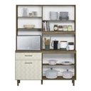 Ver imagem 3 de Kit Cozinha Compacta Athena 140 Nicioli - Évora Rústico/Off White Cristal