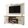 Rack Odeon com Painel para TV até 50 Polegadas com Rodízios e 2 Portas Móveis Bechara - 2