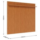 Ver imagem 5 de Rack Bancada Ambiene Studio com Painel para Tv Loft 1.8 Off White Nature - Imcal