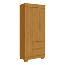 Ver imagem 2 de Guarda-Roupa Solteiro Maya 3 Portas 2 Gavetas Cinamomo - ACP Móveis