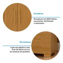 Ver imagem 5 de Guarda-Roupa Solteiro Maya 3 Portas 2 Gavetas Cinamomo - ACP Móveis