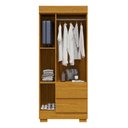 Ver imagem 3 de Guarda-Roupa Solteiro Maya 3 Portas 2 Gavetas Cinamomo - ACP Móveis
