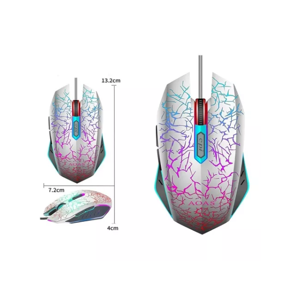 Mouse Aoas Gaming K60 Lighting Alta Performance e Iluminação - 2