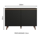 Ver imagem 5 de Balcão de Pia Reims 2 Portas Preto Madesa