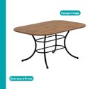 Ver imagem 3 de Conjunto de Sala de Jantar 6 Cadeiras Linea Carraro Freijó Preto