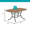 Ver imagem 4 de Conjunto de Sala de Jantar 6 Cadeiras Linea Carraro Freijó Preto