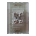 Ver imagem 3 de Espelho 4x2 Conjunto 2 Tomadas 10a ou 20a Margirius