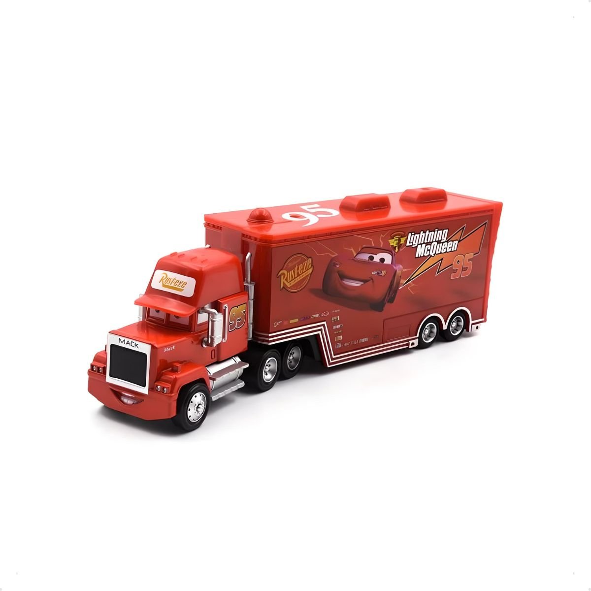 1 Miniatura Dos Carros Filme Pixar Relâmpago Mcqueen Cars 2 - Caminhão Mack - 3