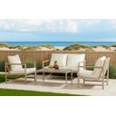 Ver imagem 3 de Conjunto de Àrea Externa Solari com 1 Sofá, 2 Poltronas 1 Mesa - Cinza