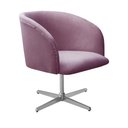 Ver imagem 3 de Poltrona Atenas Giratória de Metal Veludo Roxo 380 Bella Decor