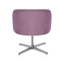 Ver imagem 4 de Poltrona Atenas Giratória de Metal Veludo Roxo 380 Bella Decor