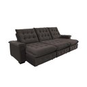 Ver imagem 1 de Sofá Coliseu 2.90m Retrátil e Reclinável Super Pillow - Marrom