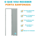 Ver imagem 3 de Porta Sanfonada Pvc 0,96x2,10 Multilit Cinza