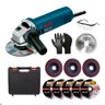 Kit Esmerilhadeira Lixadeira BOSCH 650W Corte Flap Maleta - 1