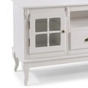 Ver imagem 3 de Rack para Sala com Pés Luis Xv 2 Portas 2 Gavetas e Nicho 60812 Hannover Linz Móveis - Laca Branco