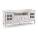 Ver imagem 2 de Rack para Sala com Pés Luis Xv 2 Portas 2 Gavetas e Nicho 60812 Hannover Linz Móveis - Laca Branco