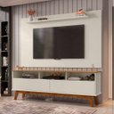 Ver imagem 1 de Rack com Painel Elegant para TV até 65 Polegadas Pés de Madeira Maciça Móveis Bechara