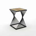 Ver imagem 2 de Banqueta/mesinha Oceam Classic Baixa 50cm em Metal Preto