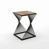 Banqueta/mesinha Oceam Classic Baixa 50cm em Metal Preto - 2