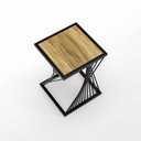 Ver imagem 4 de Banqueta/mesinha Oceam Classic Baixa 50cm em Metal Preto