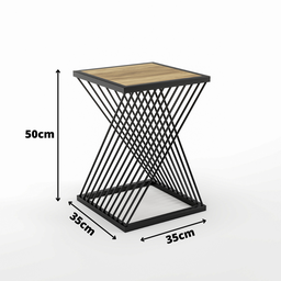 Banqueta/mesinha Oceam Classic Baixa 50cm em Metal Preto - 5