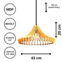 Ver imagem 3 de Luminária Teto tipo Pendente COLISEUM MDF - Completa - Cor: Marrom