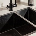 Ver imagem 6 de Cuba Dupla de Cozinha Inox Retangular 73x50cm Kai Bela Metais