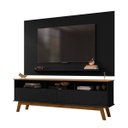 Ver imagem 7 de Rack com Painel Elegant para TV até 65 Polegadas Pés de Madeira Maciça Móveis Bechara