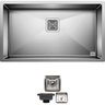 Cuba Quadrada Inox 304 Cozinha Pia Embutir Sobrepor Gourmet 85x45 Premium com Válvula - 1