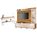 Ver imagem 1 de Estante Home Theater Titan e Aparador Vivant Cinamomo Off White - Hb Móveis