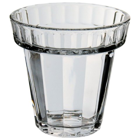 Vaso Decorativo Enfeite Planta Redondo Vidro 16x16x16cm Transparente