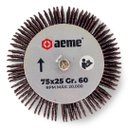 Ver imagem 3 de Mini Roda Lixa Pg Aeme 75x25 Haste 6mm 10 Unidades