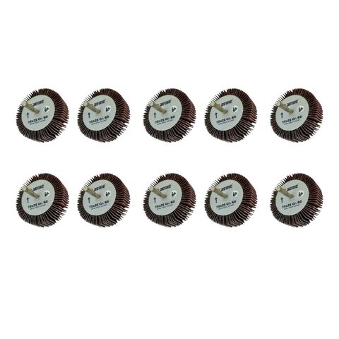 Mini Roda Lixa Pg Aeme 75x25 Haste 6mm 10 Unidades