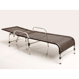 2 Espreguiçadeiras Catar + Mesa Centro em Alumínio - Tabaco - 4
