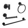 Kit Acessórios Banheiro 4 Peças Inox 304 Black B1011B Preto - 1